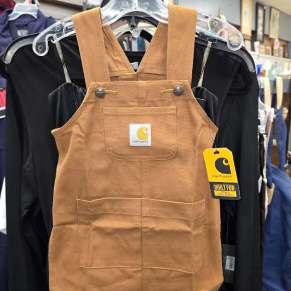 NWT Carhartt Toddler Brown Canvas Utility Apron OS - Picture 1 of 4
